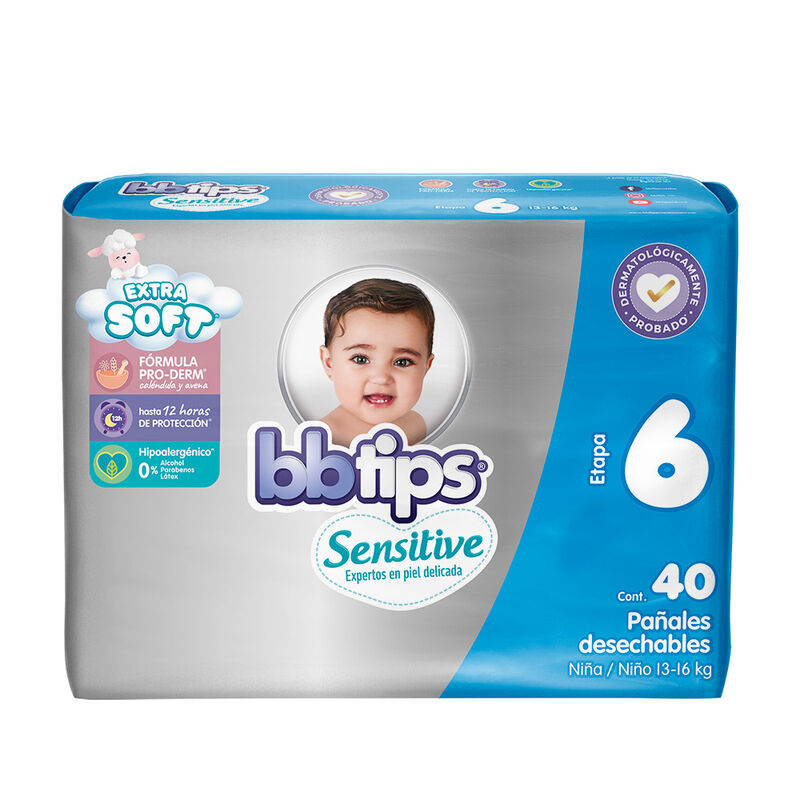 BB TIPS TALLA 6 40 PZAS