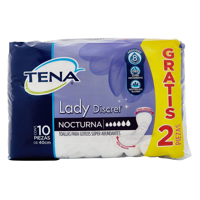 Tena Lady Discret Nocturna 8 Unidades