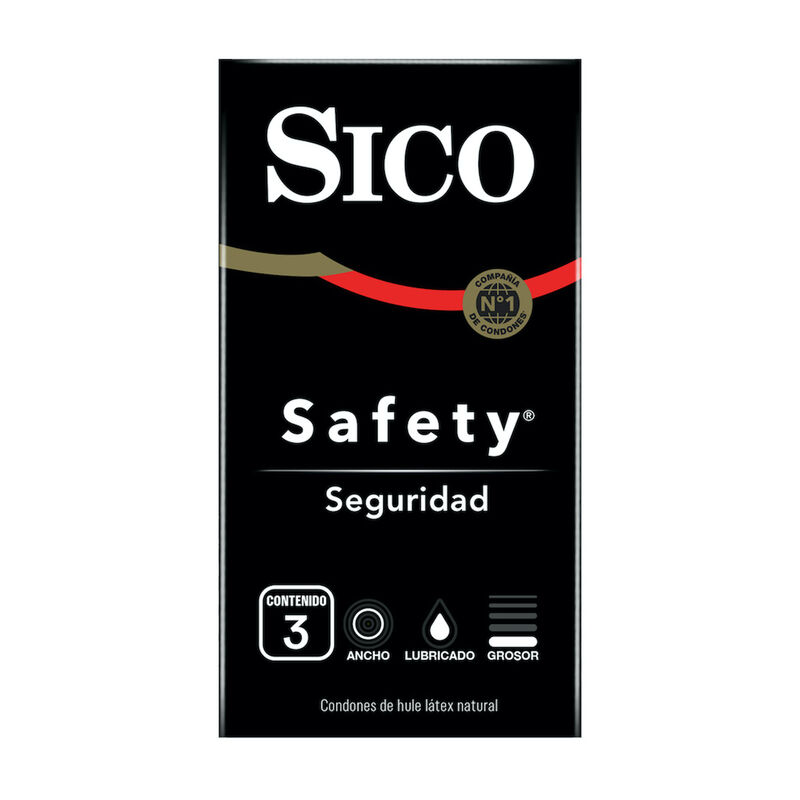 CONDONES SAFETY 3 PZAS