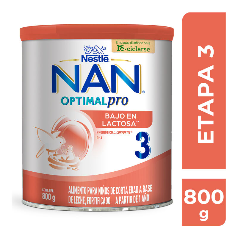 Nan 3 Bajo En Lactosa 800G