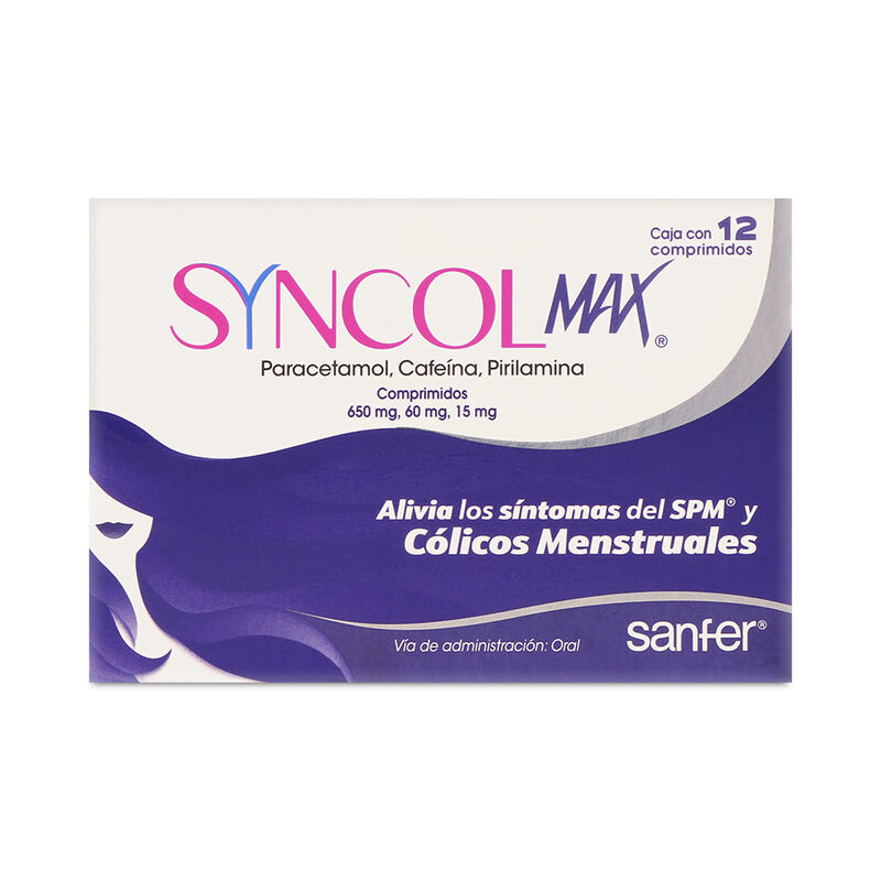 Syncol Max 650Mg/60Mg/15Mg 12 Comp