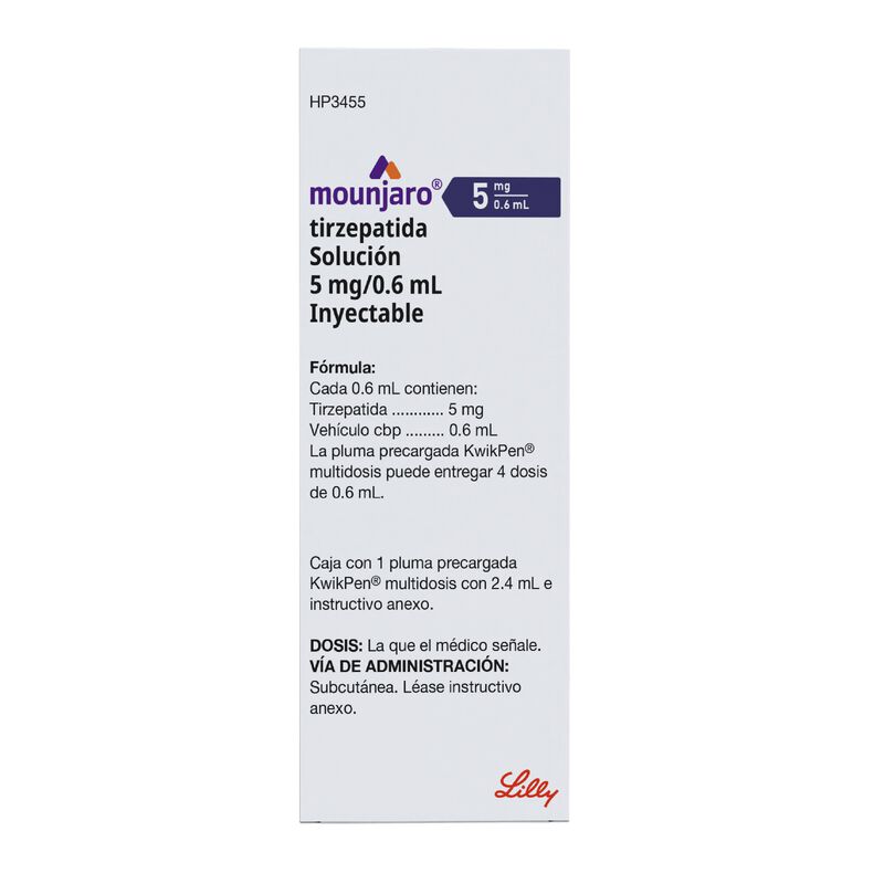 Mounjaro Tirzepatida 5 Mg/0.6 Ml Sol