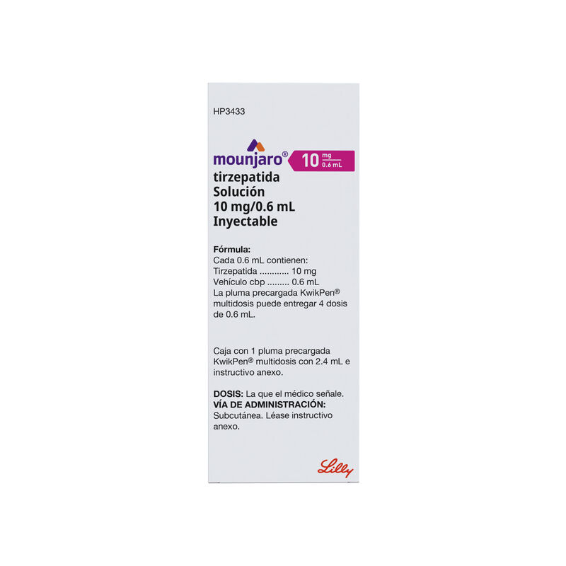 Mounjaro Kwikpen 10 Mg/0.6 Ml Solucion