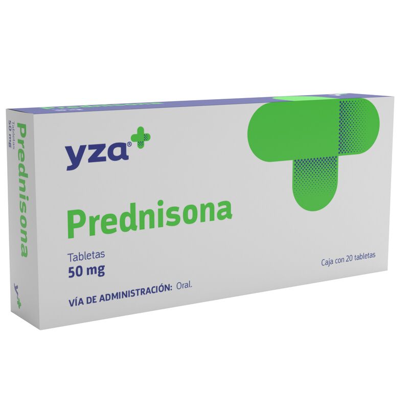Prednisona 50mg - Antiinflamatorio y Antialérgico 