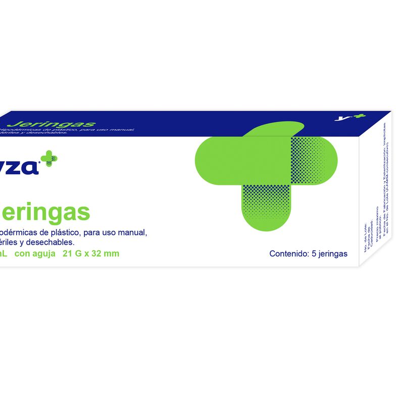 Yza Jeringa Plasti Est 21Gx32Mm 3Ml