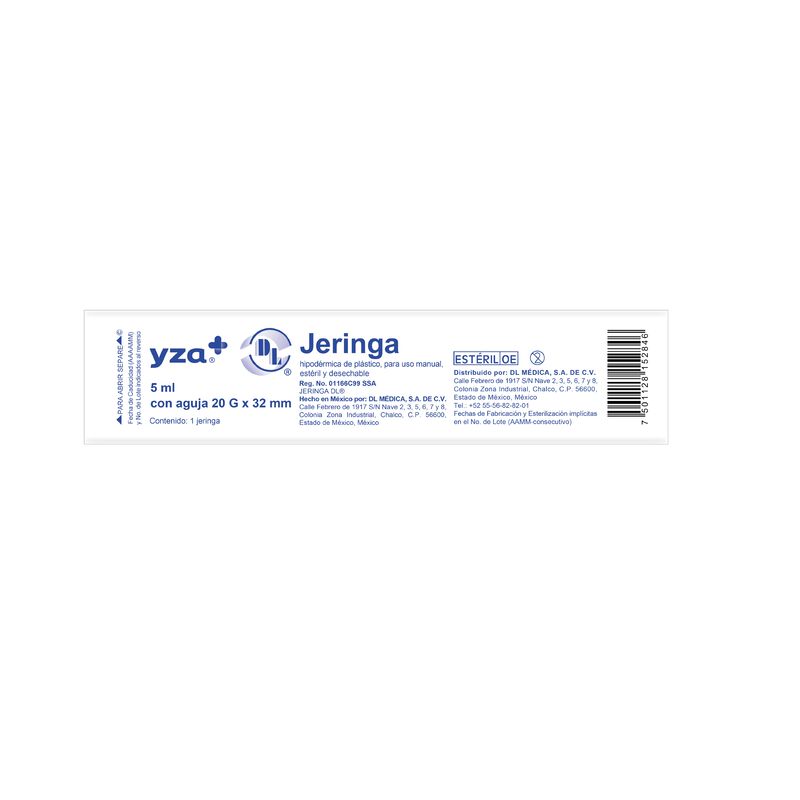 Yza Jeringa 20Gx32Mm 1 Jga X 5Ml
