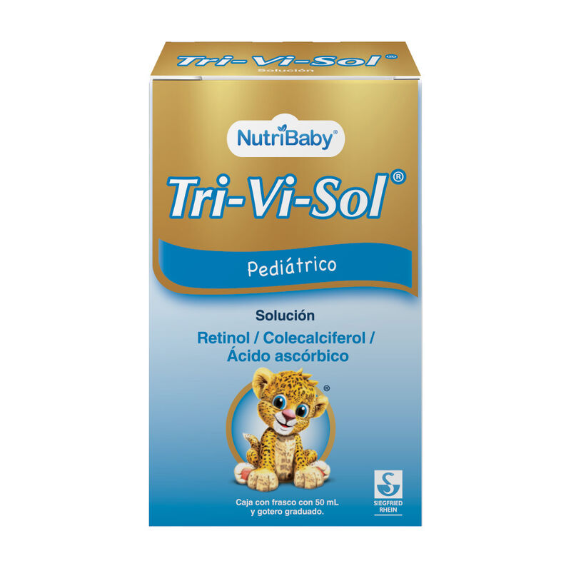 TRI-VI-SOL - Frasco con gotero de 60 mL (Vitaminas A, D y C)