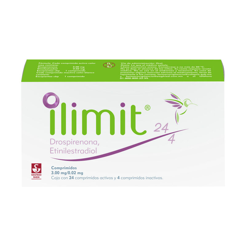 Ilimit 24/4 - Caja con 28 comprimidos (Drospirenona y Etinilestradiol)