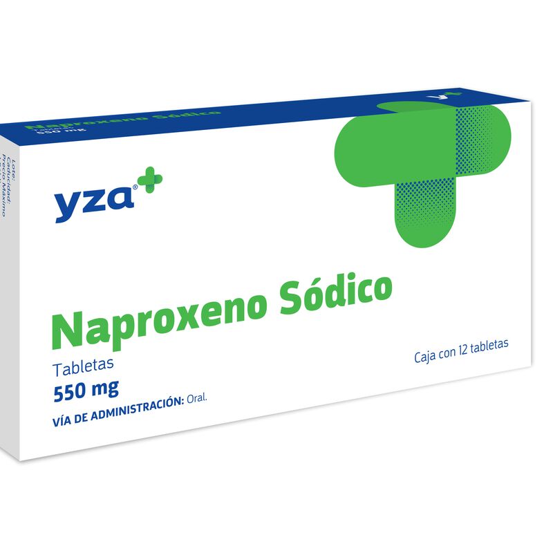 Yza Naproxeno 550mg 12 Tabs 
