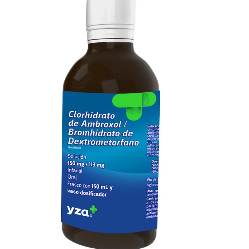 Yza Ambroxol, dextrometorfano 150Mg/113Mg 150Ml Sol