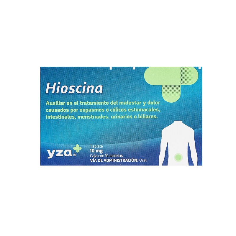 Yza Hioscina 10mg 10 Tabs 