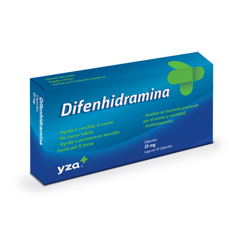 Yza Difenhidramina 25Mg 10 Caps