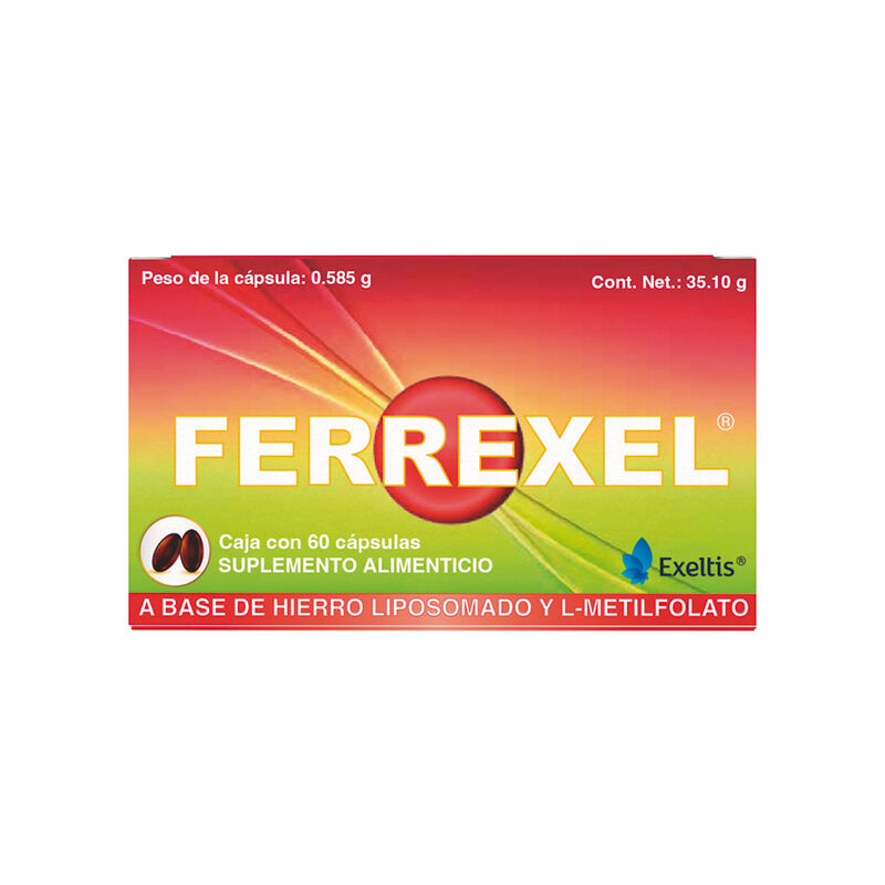 Ferrexel Suplemento Alimen 179Mg 60 Caps