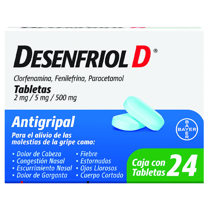 Desenfriol D 24 Tabs alivio rápido 