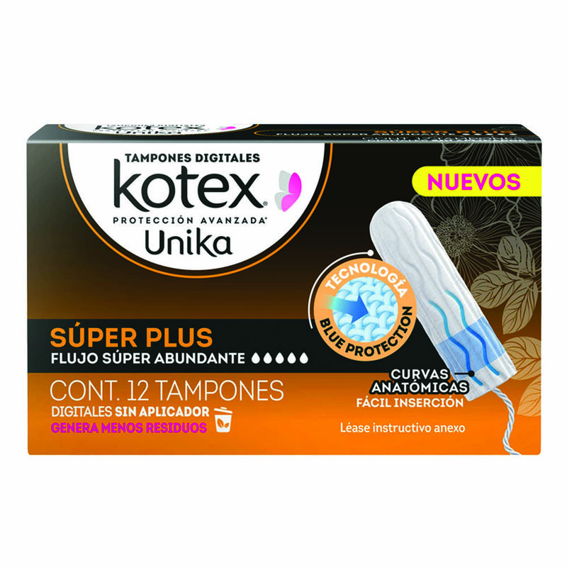 Kotex Unika Tampon Super Plus 12 Pzas